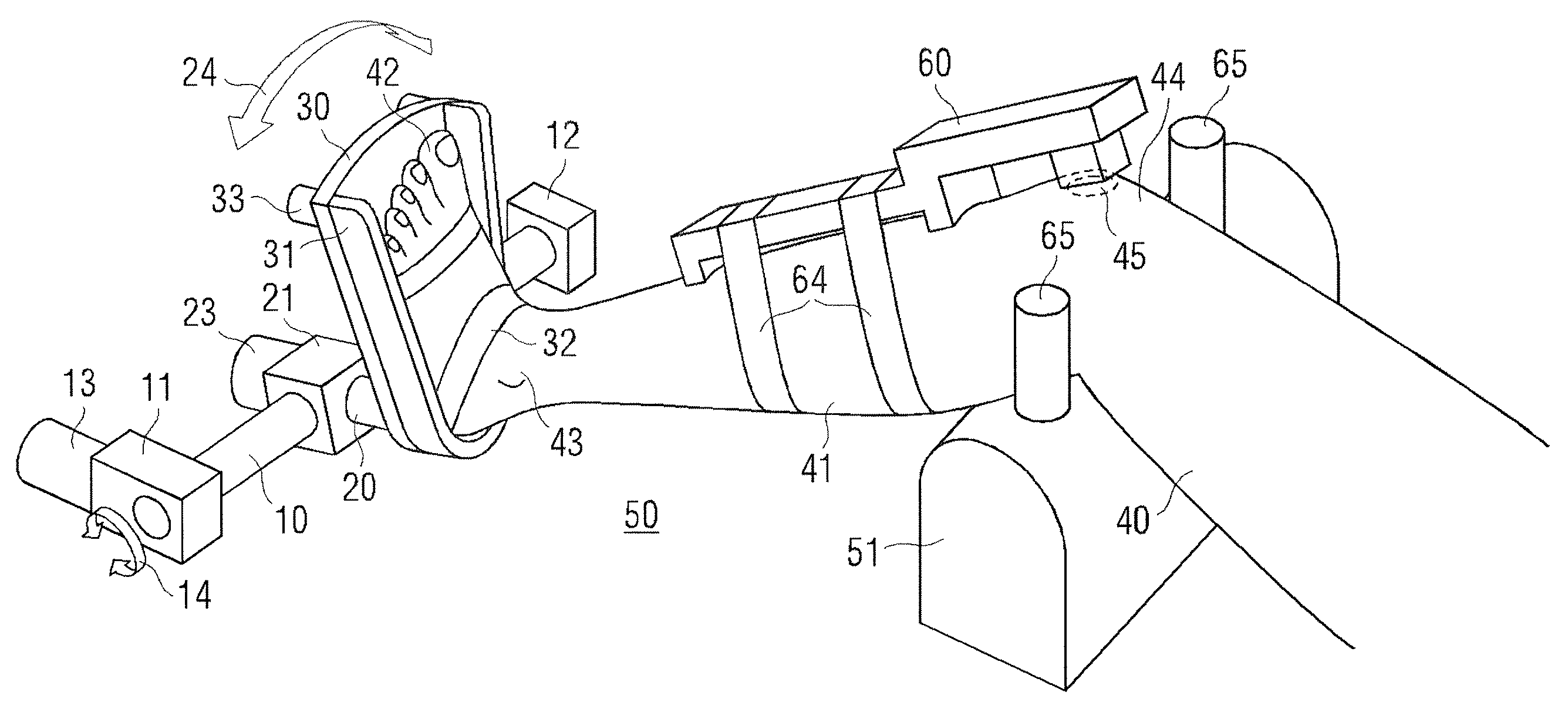 Device and method for knee ligament strain measurement