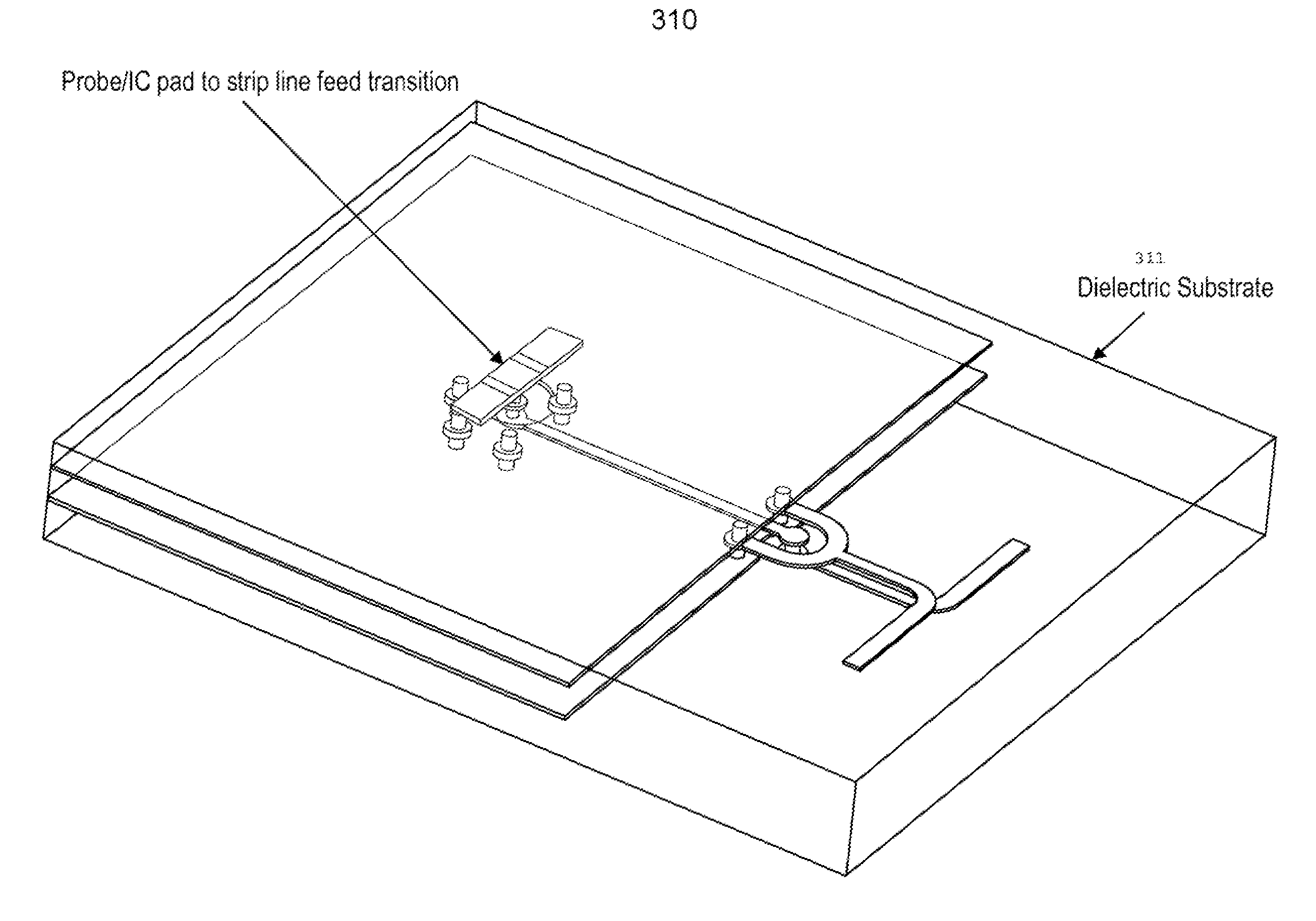 Apparatus, system, and method for a compact symmetrical transition structure for radio frequency applications