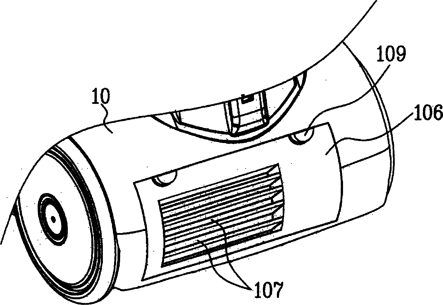 Exhaust structure of vacuum cleaner compatible use in taking up water