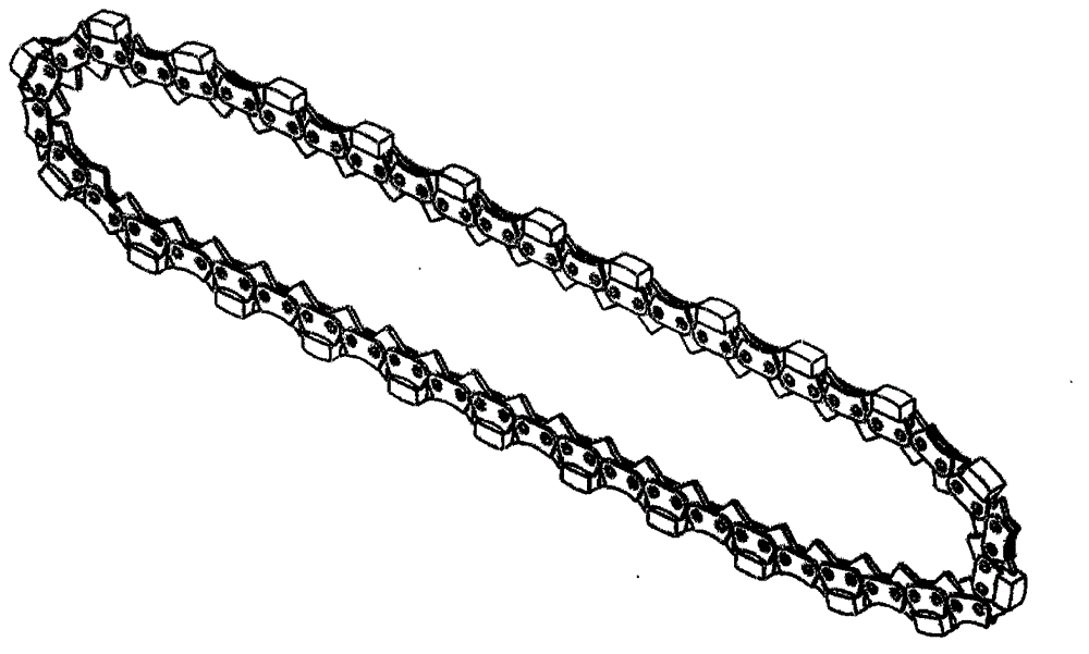Manufacturing method of diamond saw chain