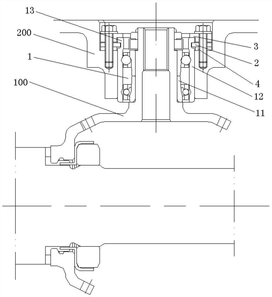 Installation device and assembly method of transmission components
