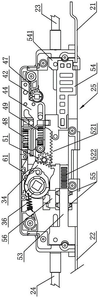 A mechanical linkage secondary lock