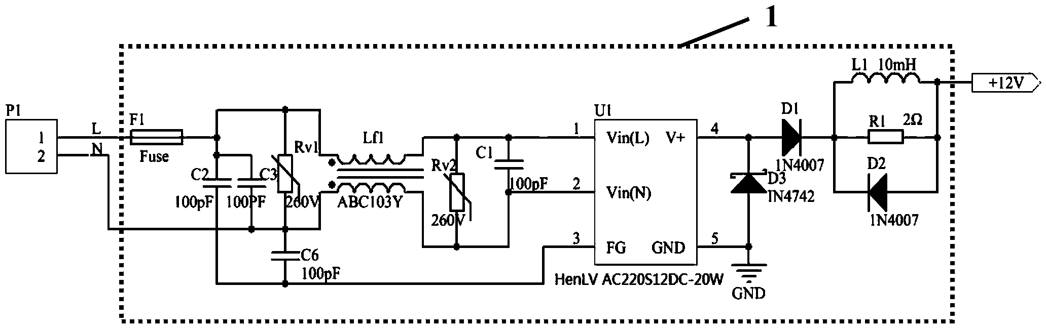 Bypass type 220V power grid electric dazzling prevention device and control method thereof