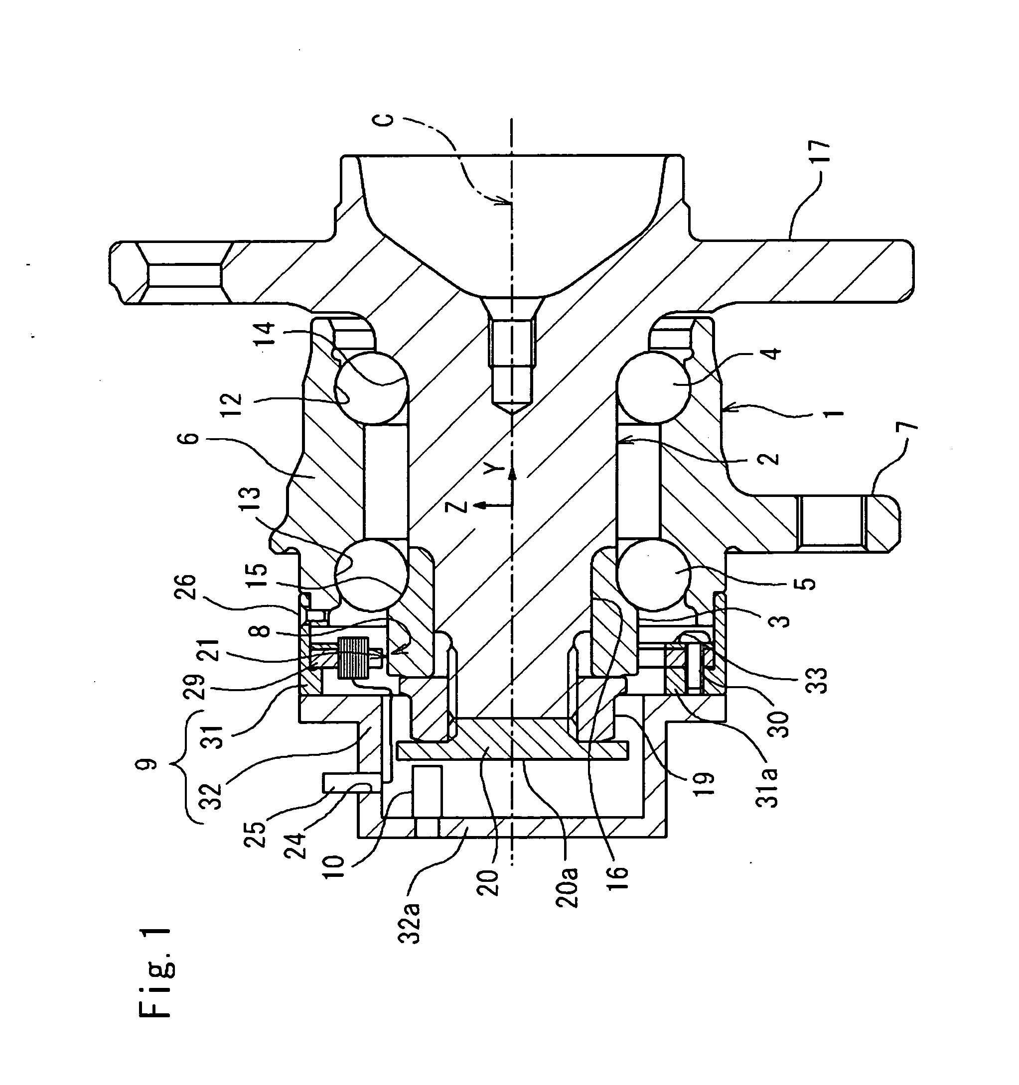 Sensor-equipped rolling bearing assembly