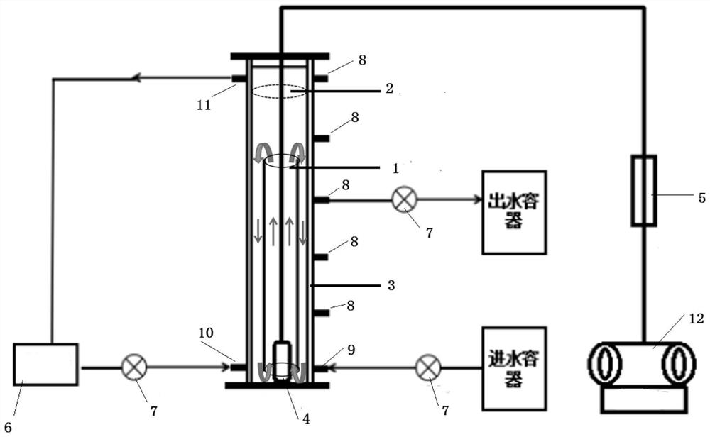 Culture device and rapid culture method of aerobic granular sludge capable of efficiently degrading nicotine