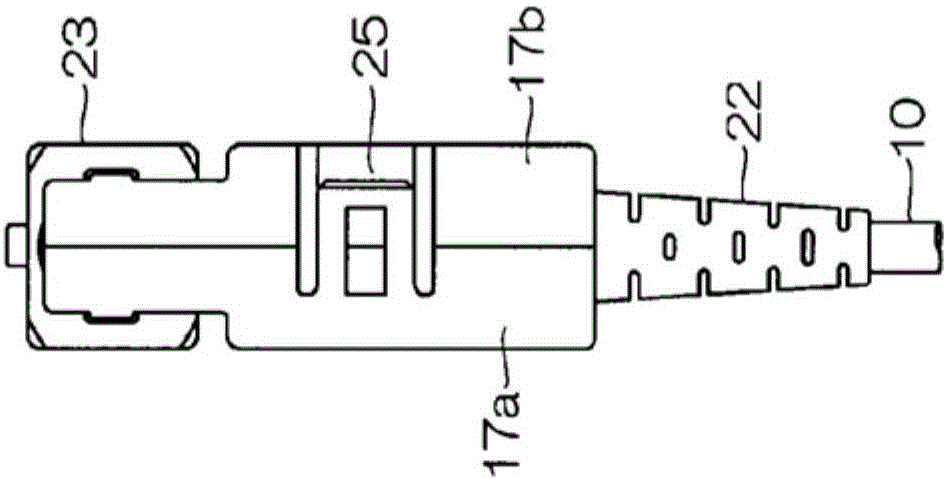 L-angle type optical connector