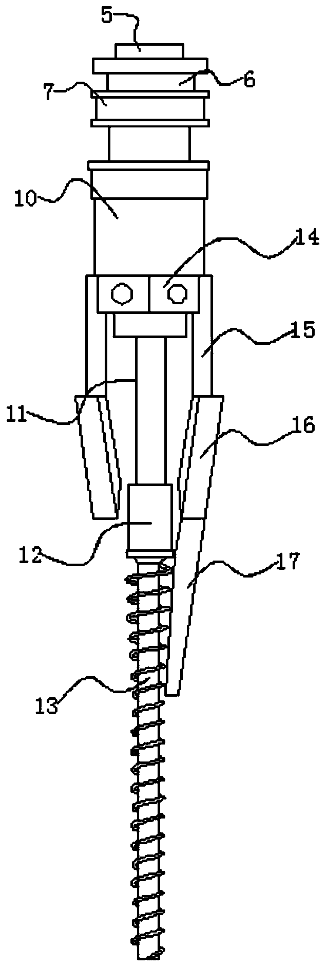 Multi-column powder screw counting device