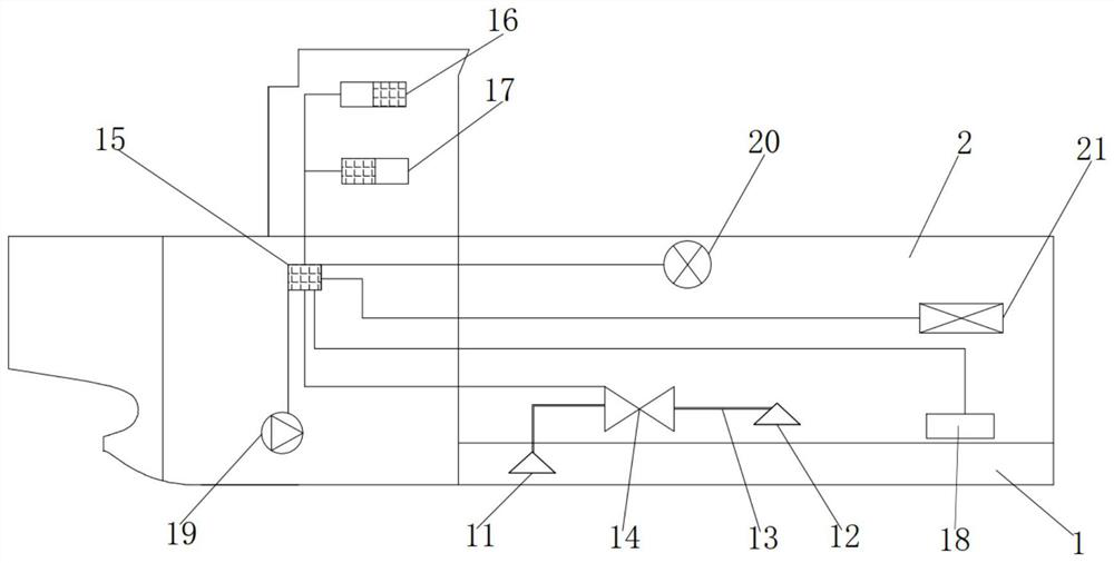 Ballast tank communication system and ship