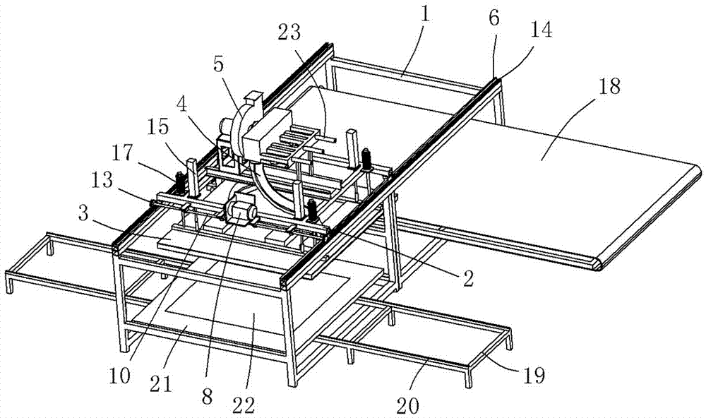 Mattress cotton pasting manipulator