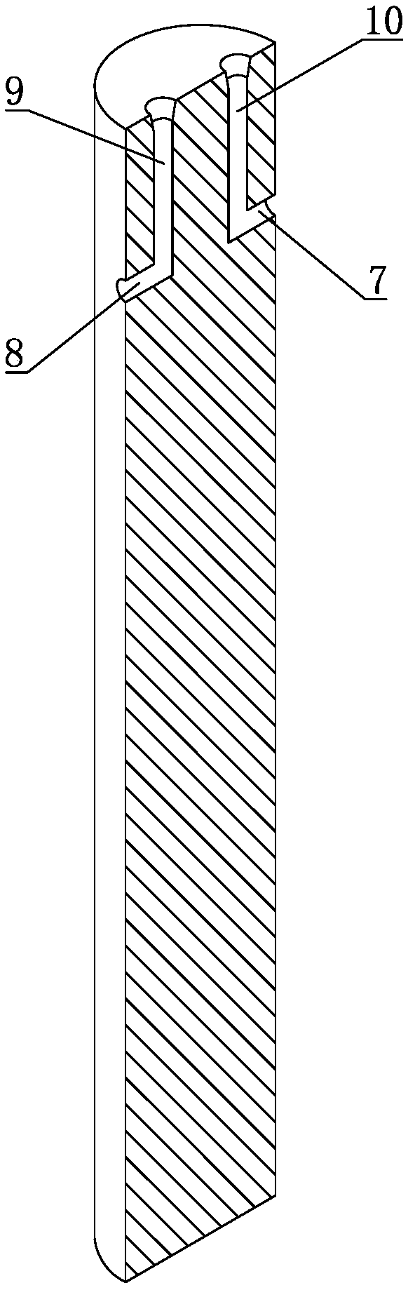 Ceramic heating rod with ceramic core and electrode leads and production method of ceramic heating rod