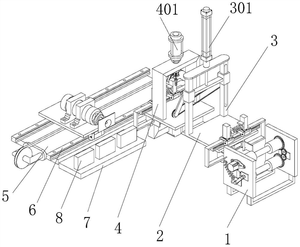 Automatic machining device for aluminum alloy door and window pipe profiles