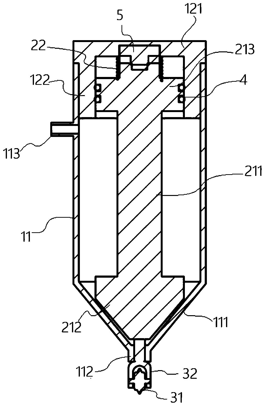 Automatic caulking device