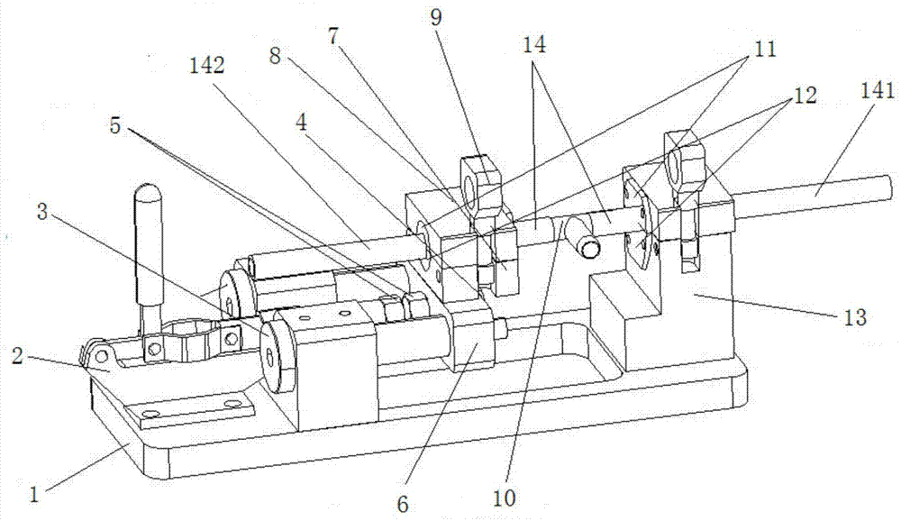 Tool for fast installing and tightly pressing tee joint of truck braking pipeline