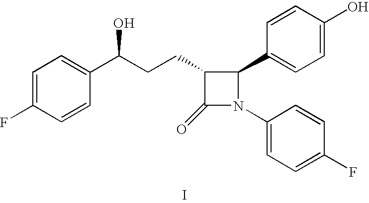 Process for the production of ezetimibe and intermediates used in this process