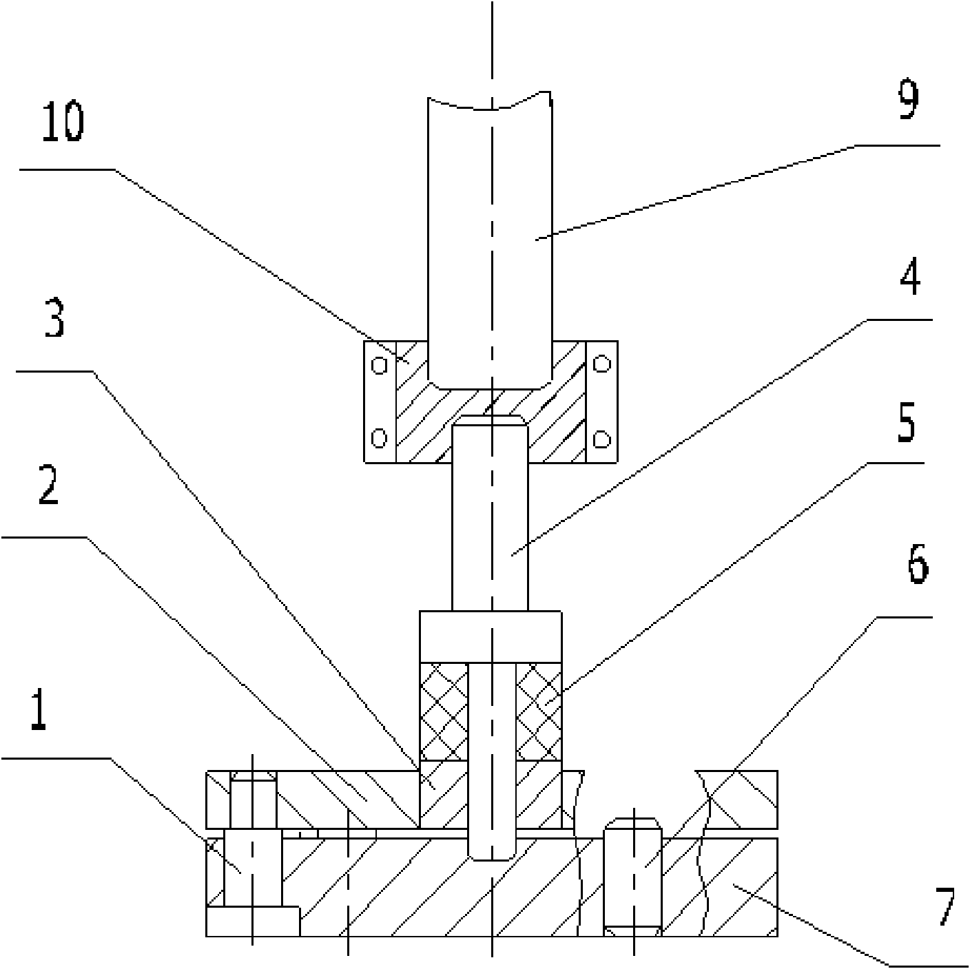 Small cylinder stretching device