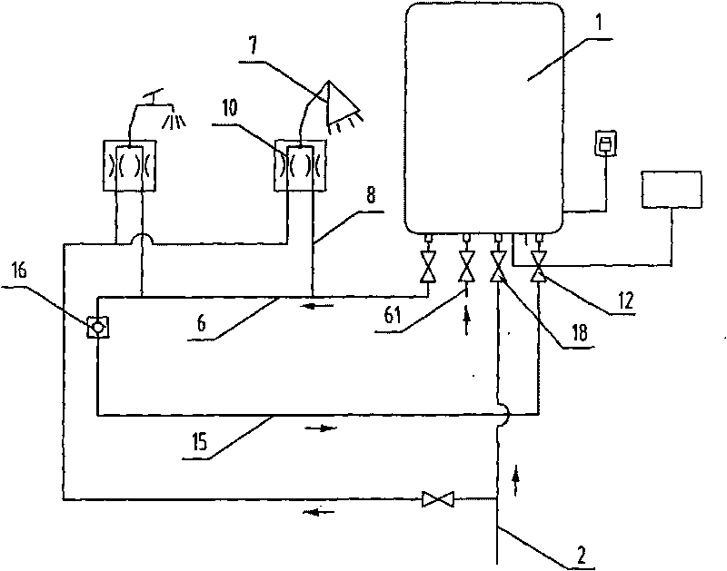 Integrated central water heating system