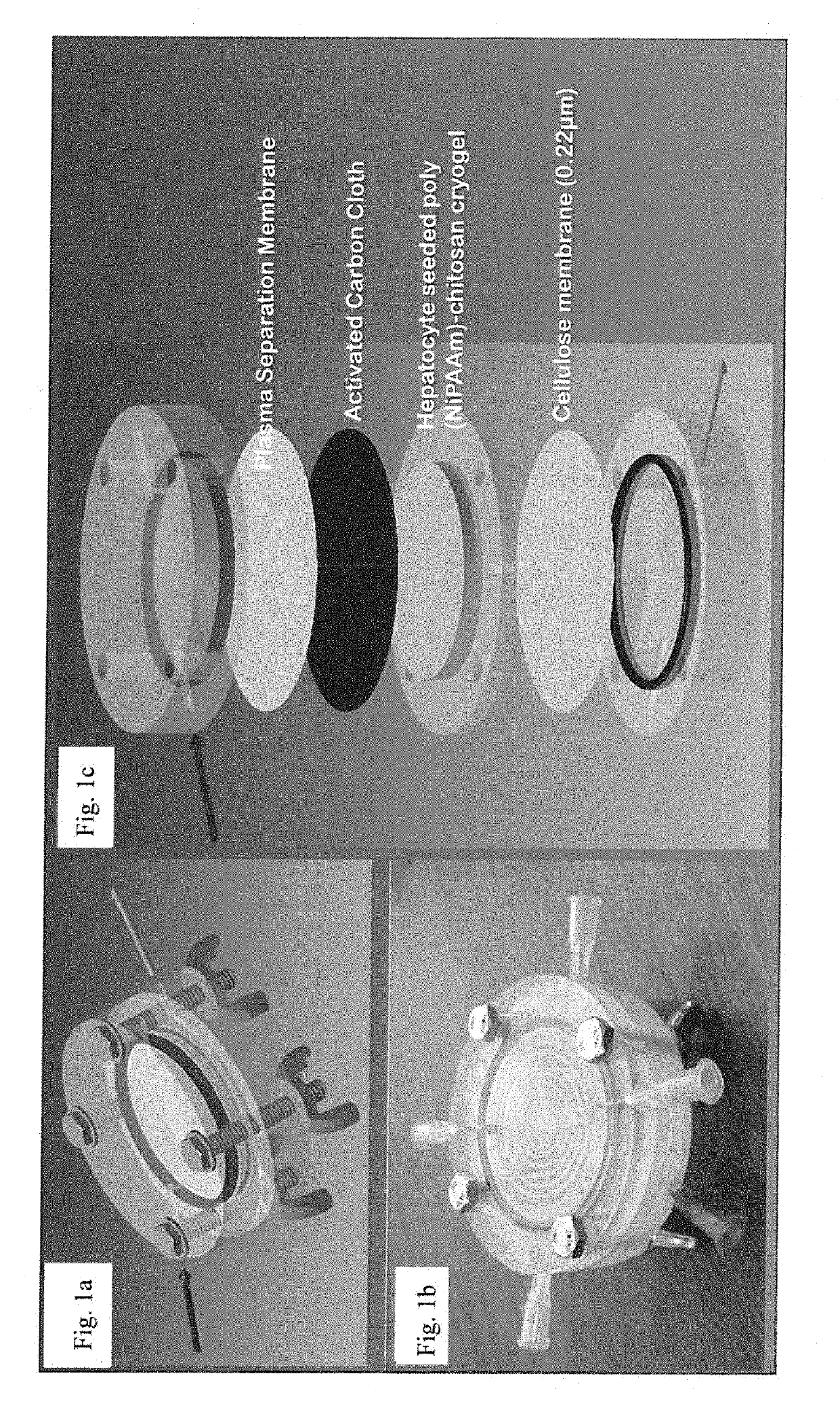 Integrated hybrid bio-artificial liver bioreactor design and method thereof