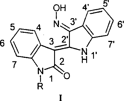 Preparation method and medical uses of Nú¿1ú®-hydrocarbyl-3íõ-nitrotylindirubin derivative 1