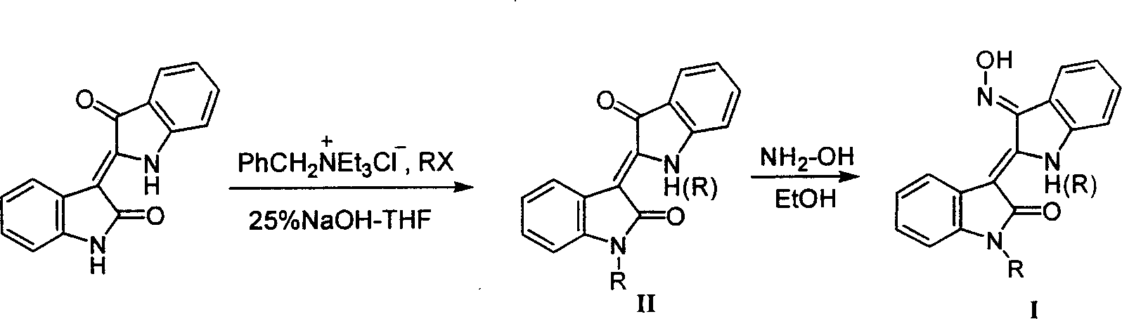 Preparation method and medical uses of Nú¿1ú®-hydrocarbyl-3íõ-nitrotylindirubin derivative 1