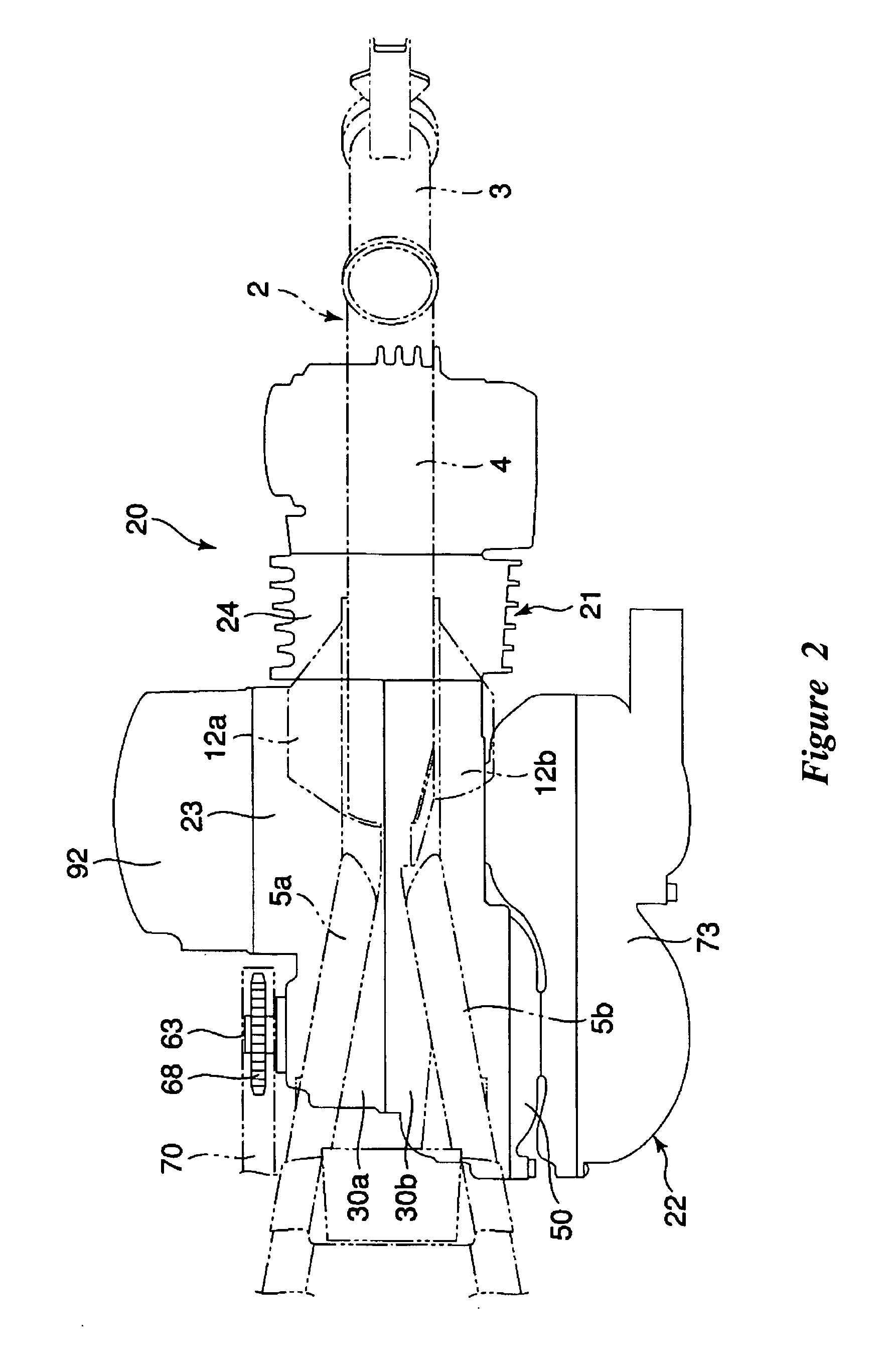 Engine mounting arrangement for two wheeled vehicle