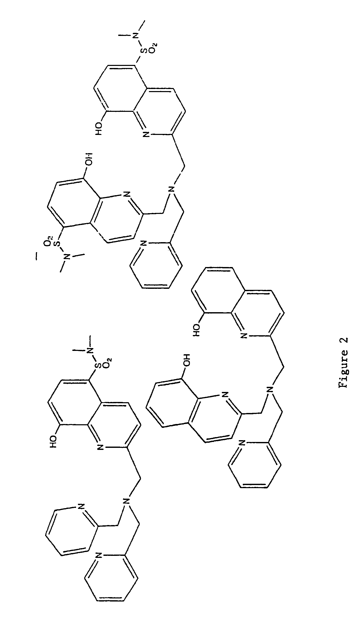 8-hydroxyquinoline tripodal metal ion probes