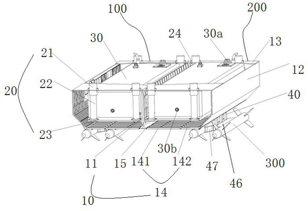 Built-in missile cabin mechanism containing soft oil tank and stealth aircraft with built-in missile cabin mechanism