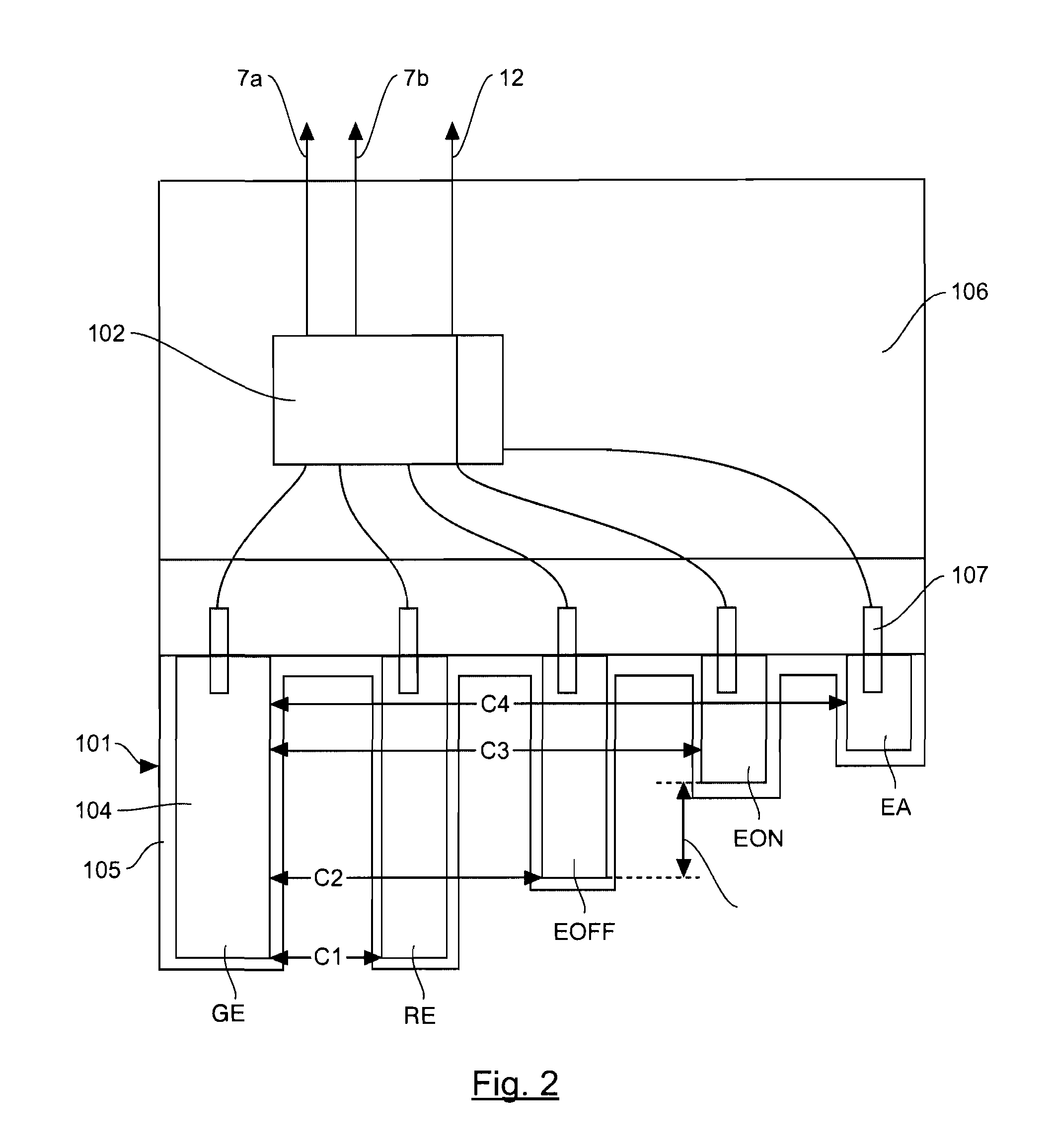 Device for controlling a condensate lift pump, and corresponding capacitive detector and system