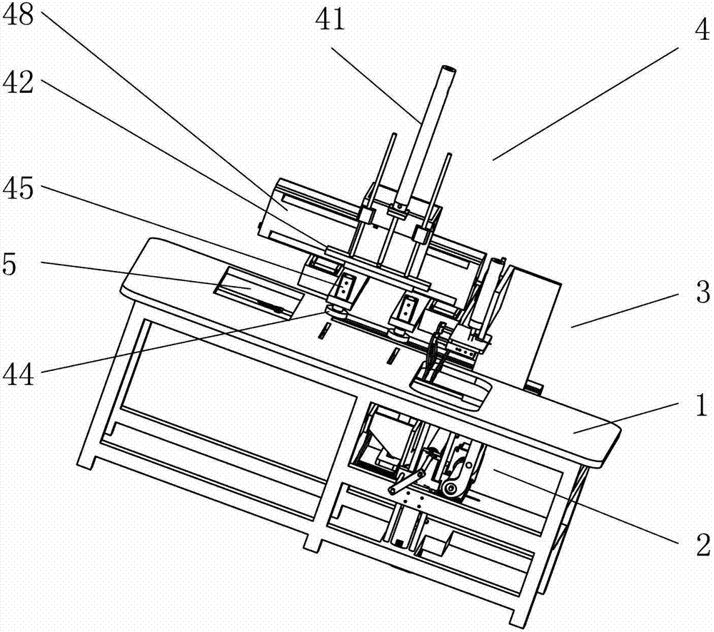 Full-automatic feeding device of sewing machine