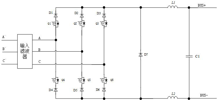 Three-phase rectification converter and control method