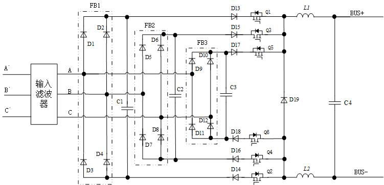 Three-phase rectification converter and control method