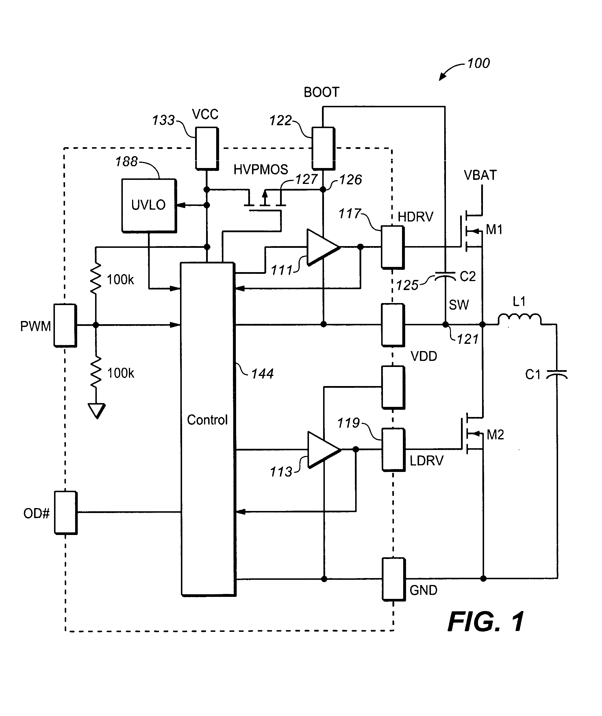 High voltage integrated circuit driver with a high voltage PMOS bootstrap diode emulator