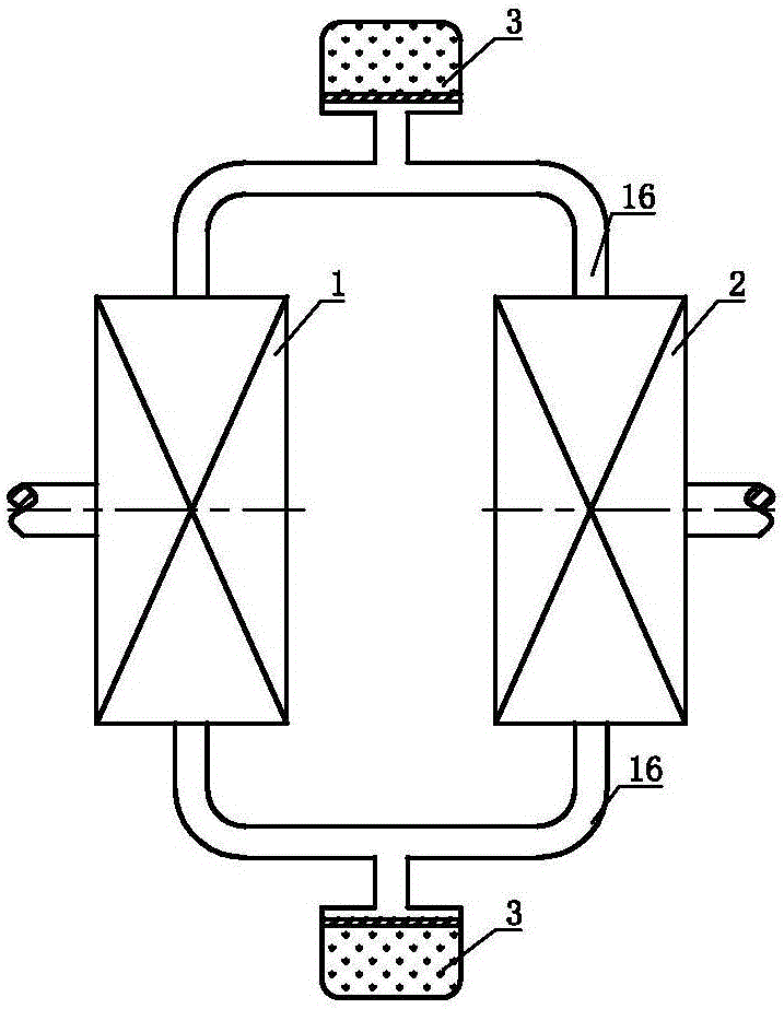 Volume type energy adjusting system and device thereof