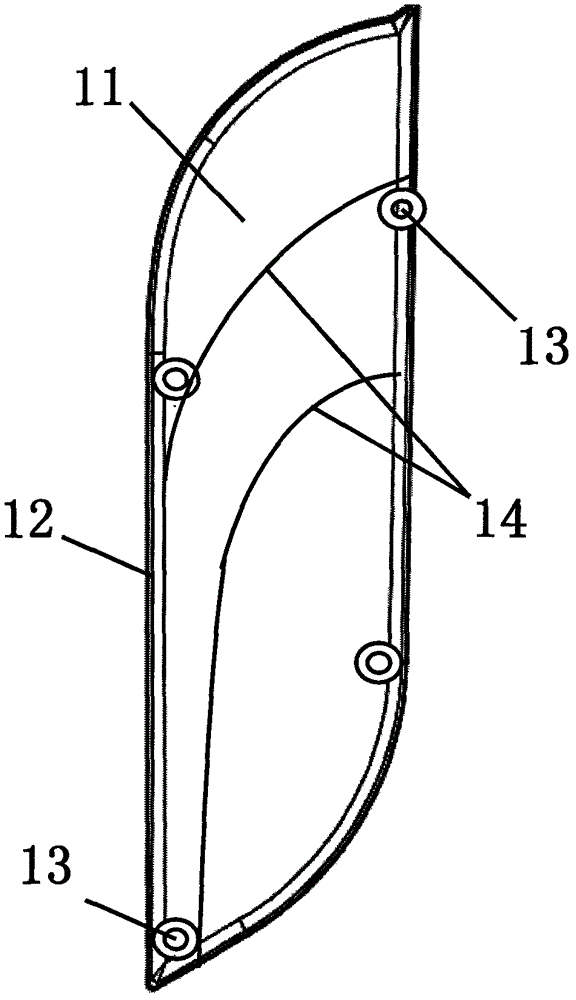 Rear position lamp device of motor tricycle and electrombile LED (light-emitting diode) and application method thereof