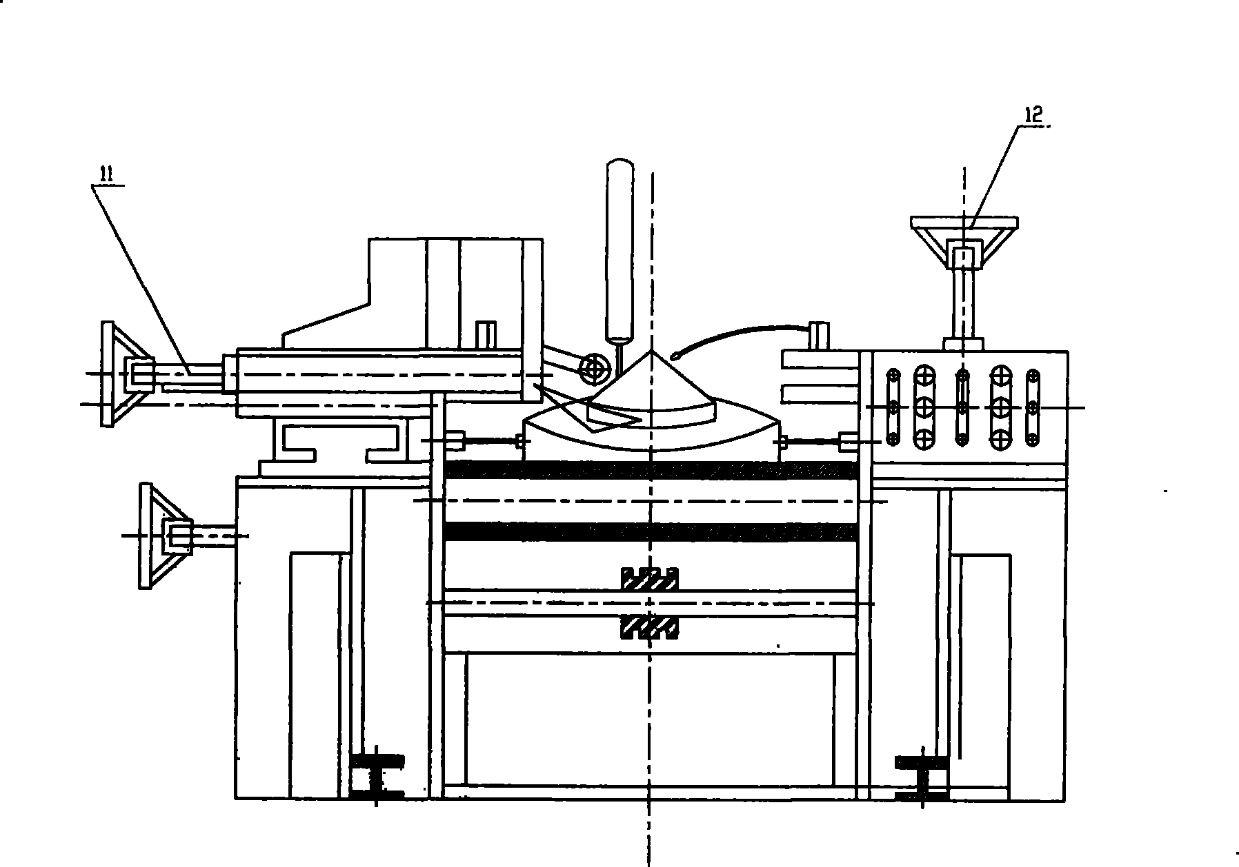 Helical blade rolling mill