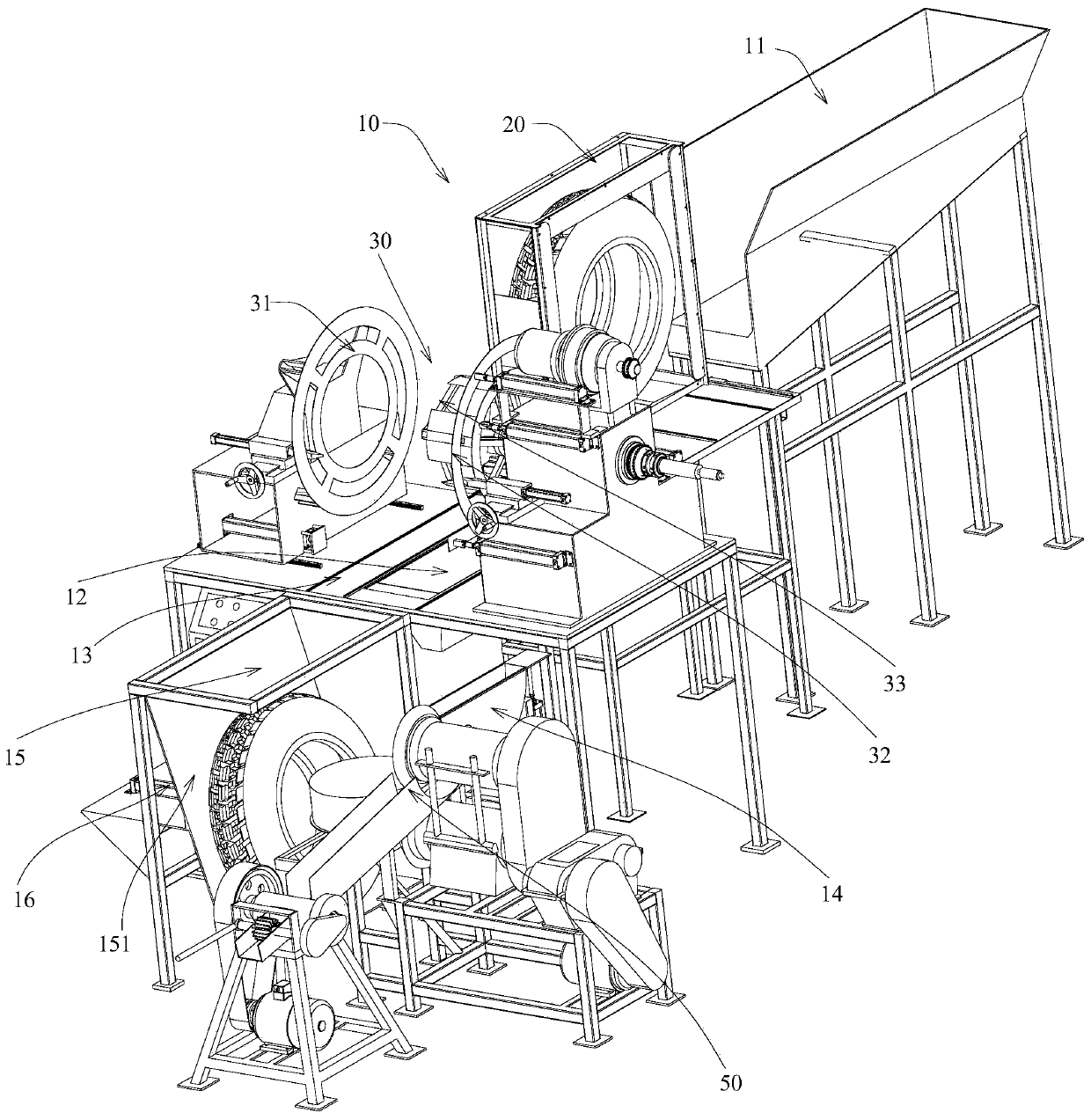 Tire automatic treatment equipment