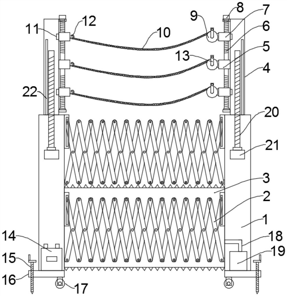 An anti-falling device for urban bridge construction