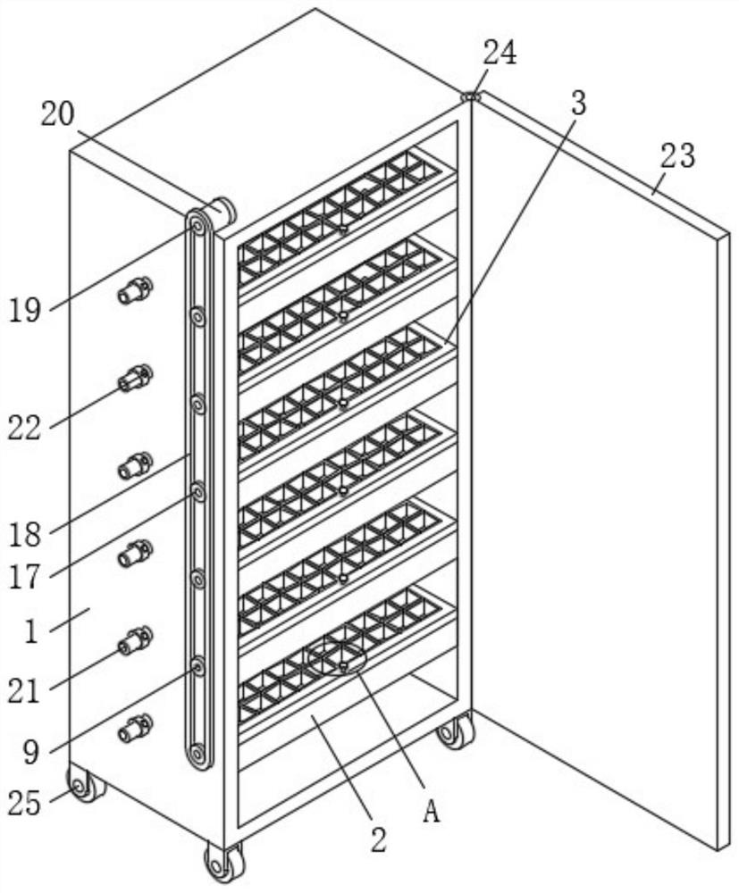 Forestry seedling culture box with classification function