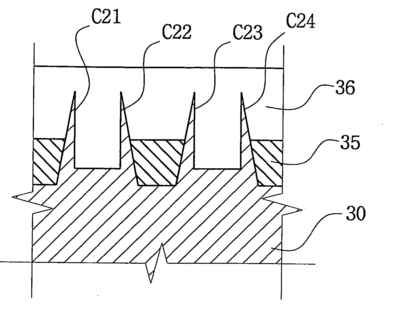 Field effect transistor device with channel fin structure and method of fabricating the same