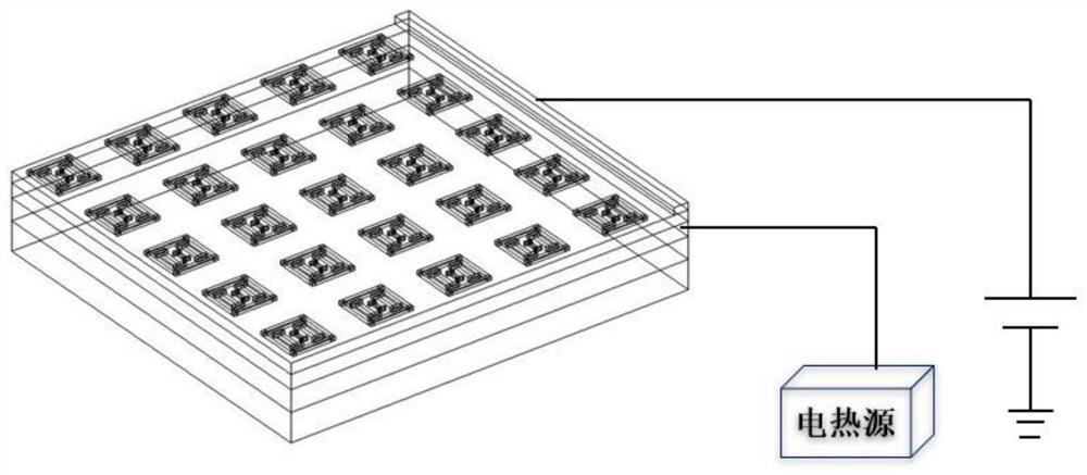 Vanadium dioxide-based tunable array-integrated broadband terahertz absorbing resonator