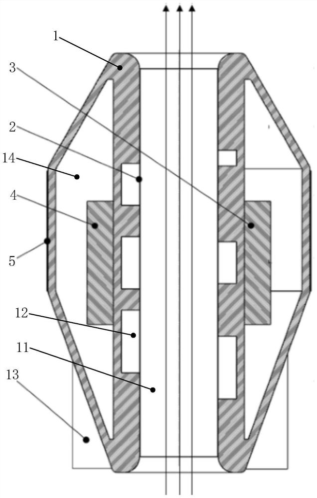 Array detection device and evaluation system for ammunition explosion shock wave