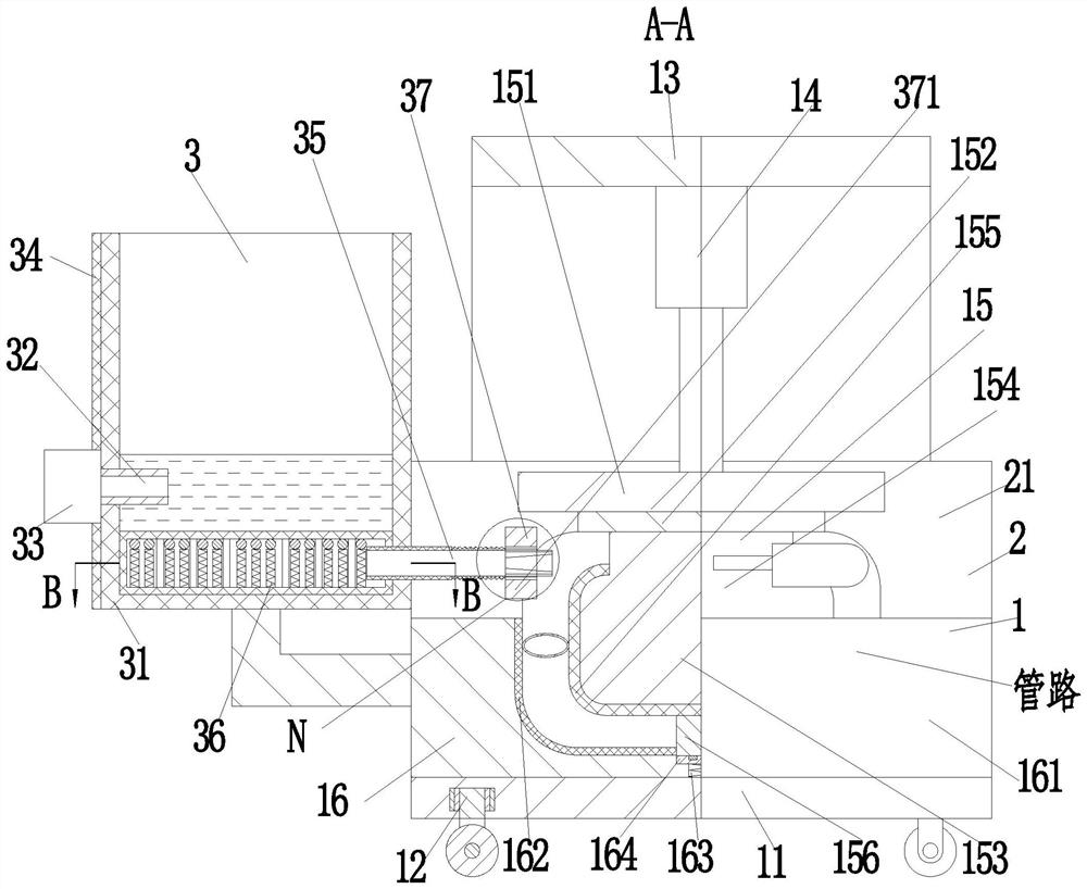 An automobile engine system pipeline airtight performance testing equipment