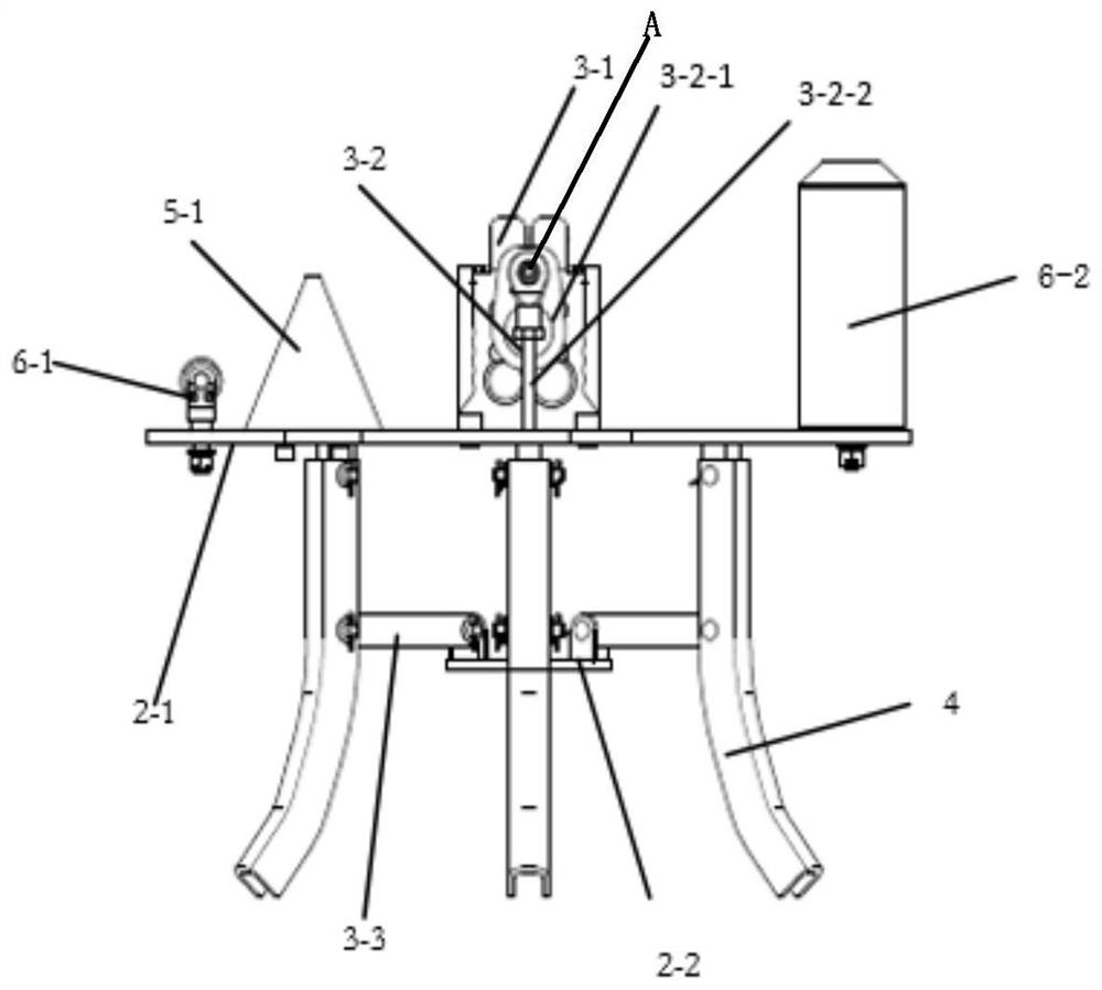 A clamping device in the process of tire transportation