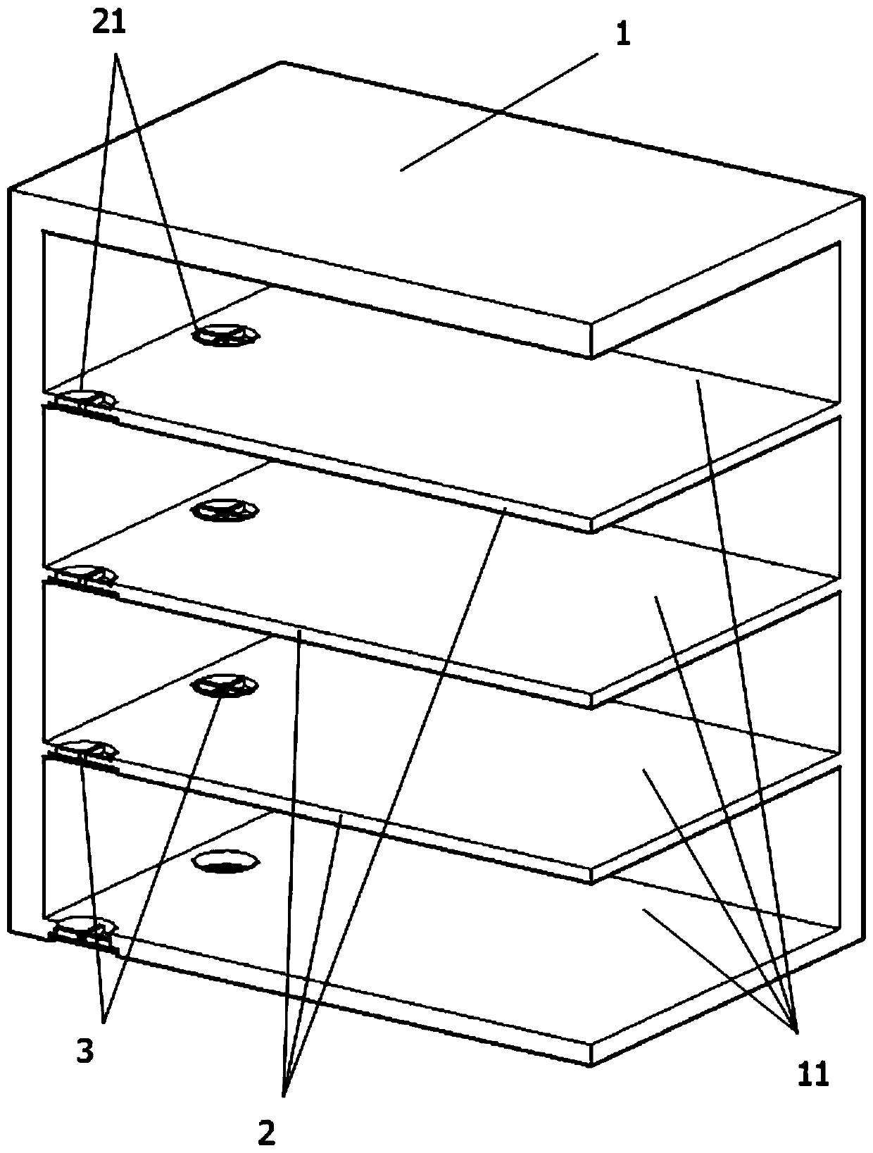 Environment-friendly type reduced-pressure fresh-keeping storage device