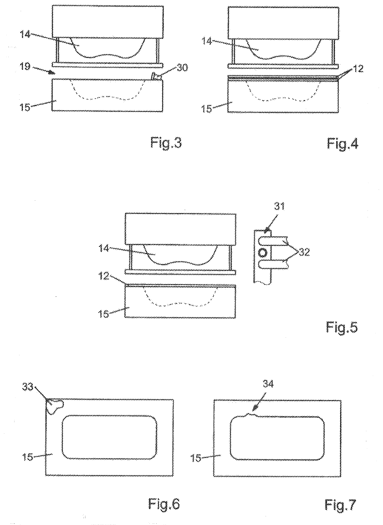 Forming or separating device, and method for operating same