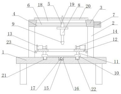 Efficient punching device for hardware die machining