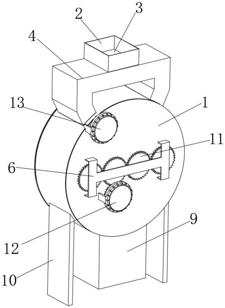 Waste cloth crushing and recycling machine