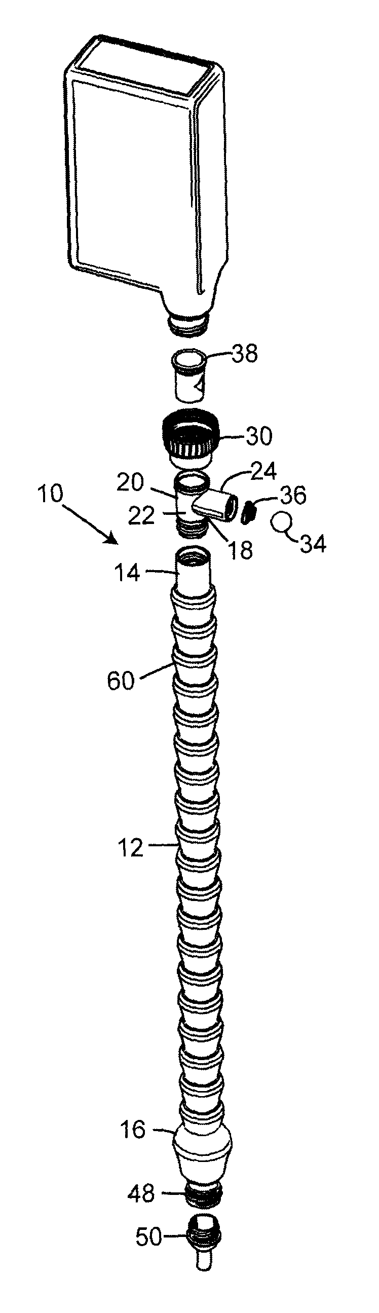 Flexible pouring spout