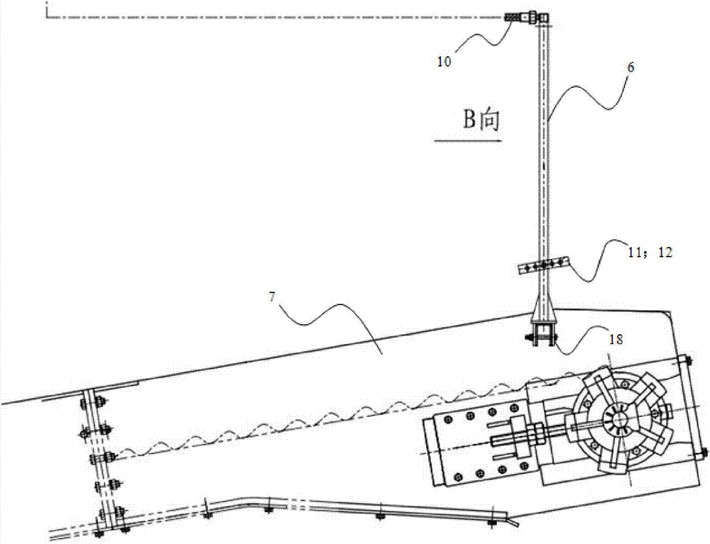 Built-in water-cooling and dust-removing device for fuel tank of road-header