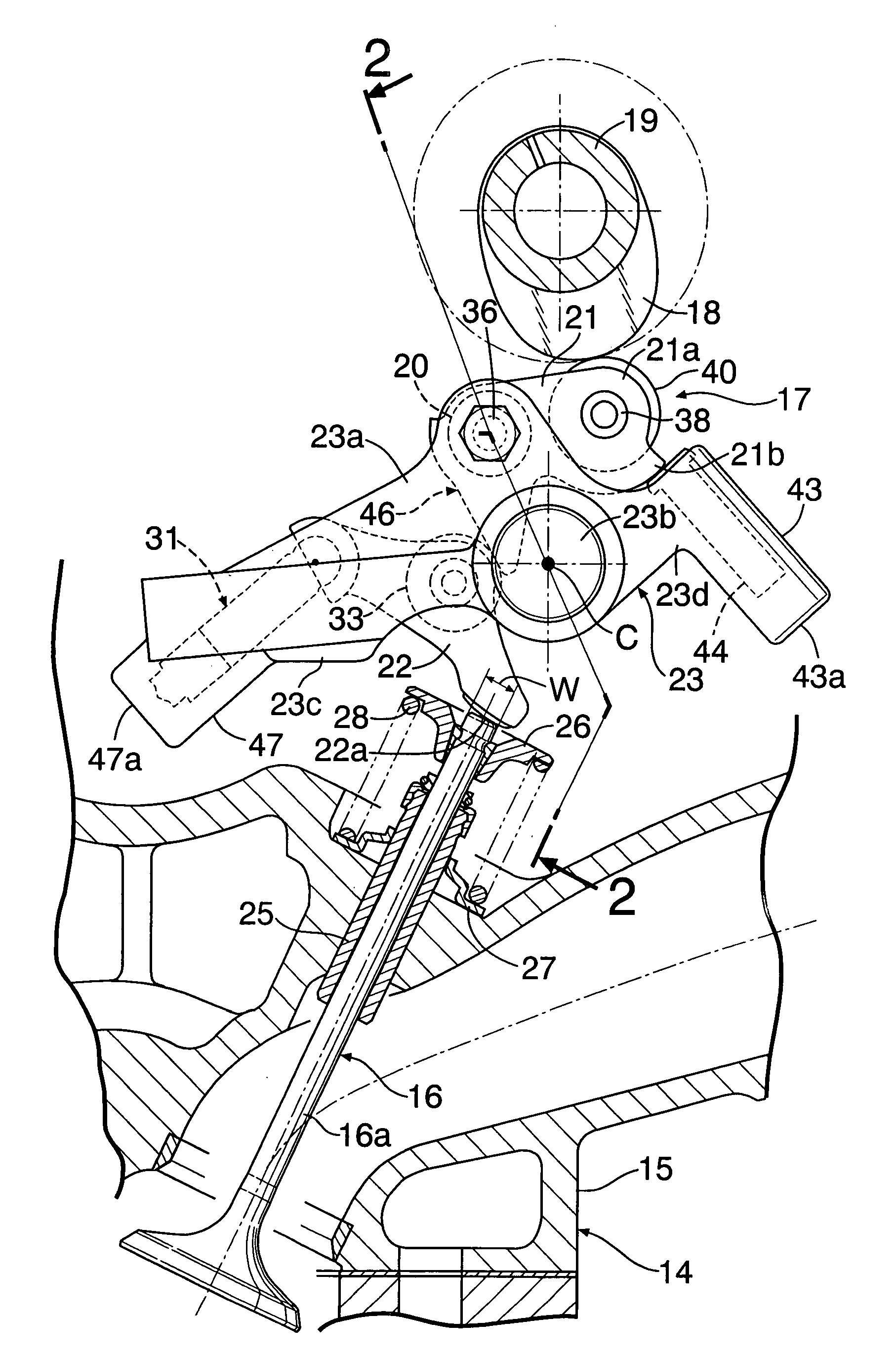 Default device of actuator for variable lift valve operating mechanism