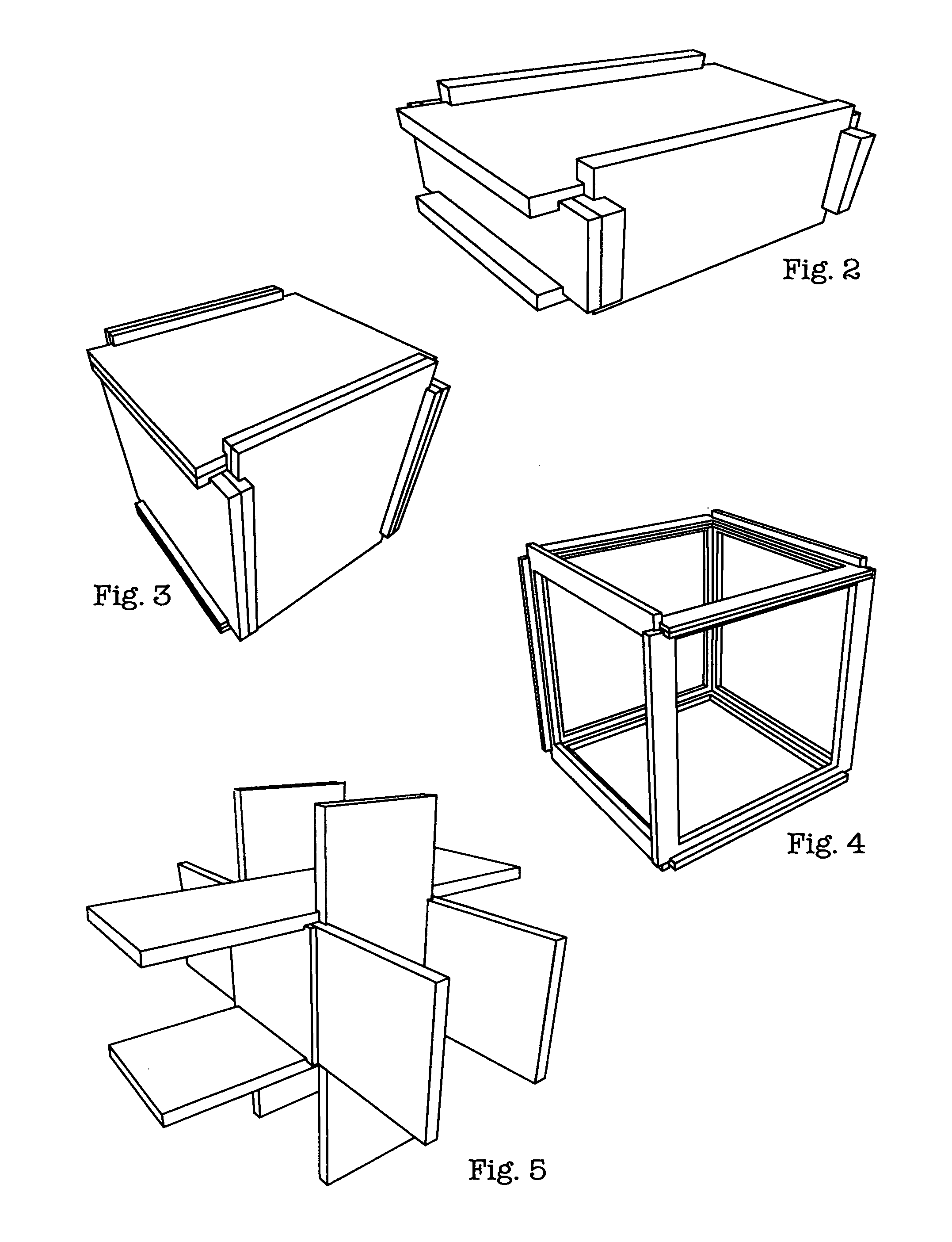 Joint building system for box structures